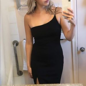 Black One Shoulder Dress